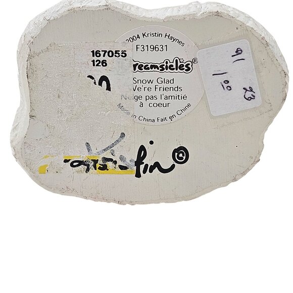 Dreamsicles Christmas Figurines Lot of 2 Snow Glad Friends Rocking Horse 2004 - Picture 9 of 10